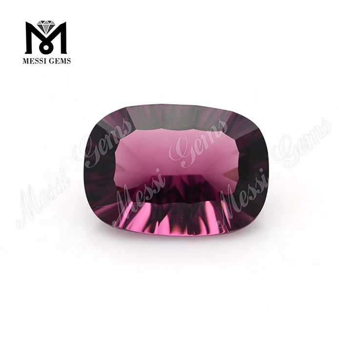 느슨한 오목 컷 유리 타원형 15 x 20mm 비드면 처리 유리 원석