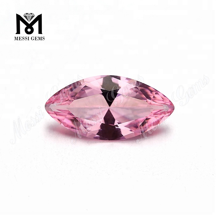 #28 Morganite Color Nanosital Marquise 컷 Nanosital 보석