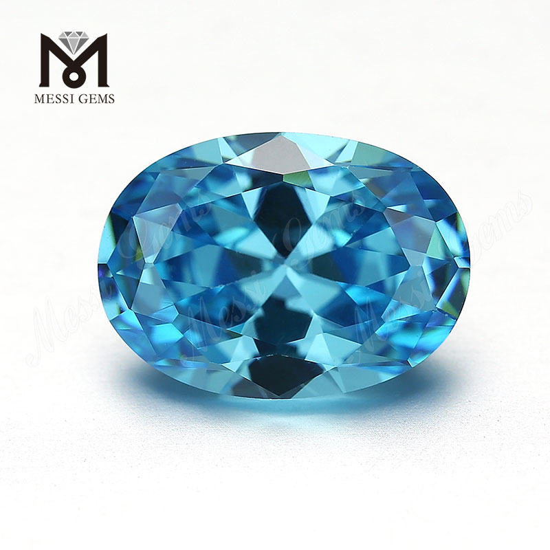 공장 가격 고품질 타원형 컷 8x10mm 느슨한 보석 cz 큐빅 지르코니아