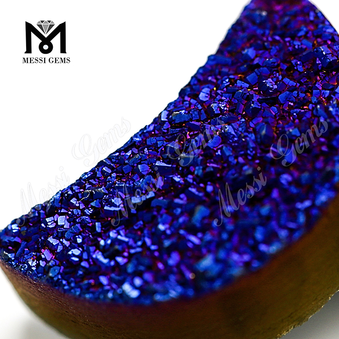 도매 주문 디자인 자수정 달 Druzy 돌 자연 마노 Druzy