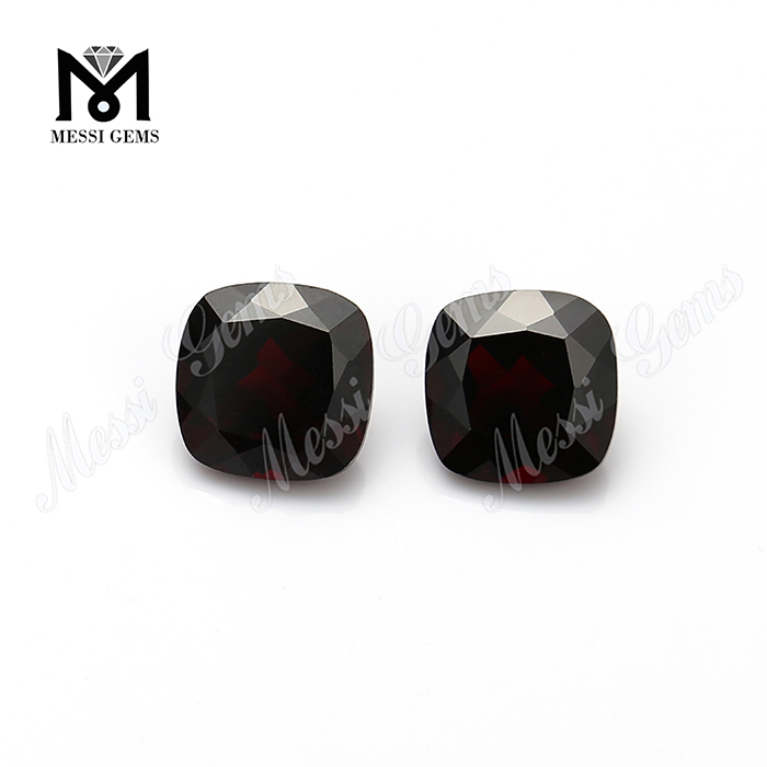 8x8mm 쿠션 컷 천연 가닛 보석 루스 스톤