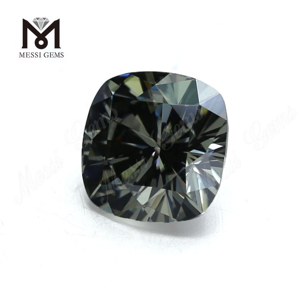 느슨한 공장 가격 방석 10*10mm 합성 회색 Moissanite 돌