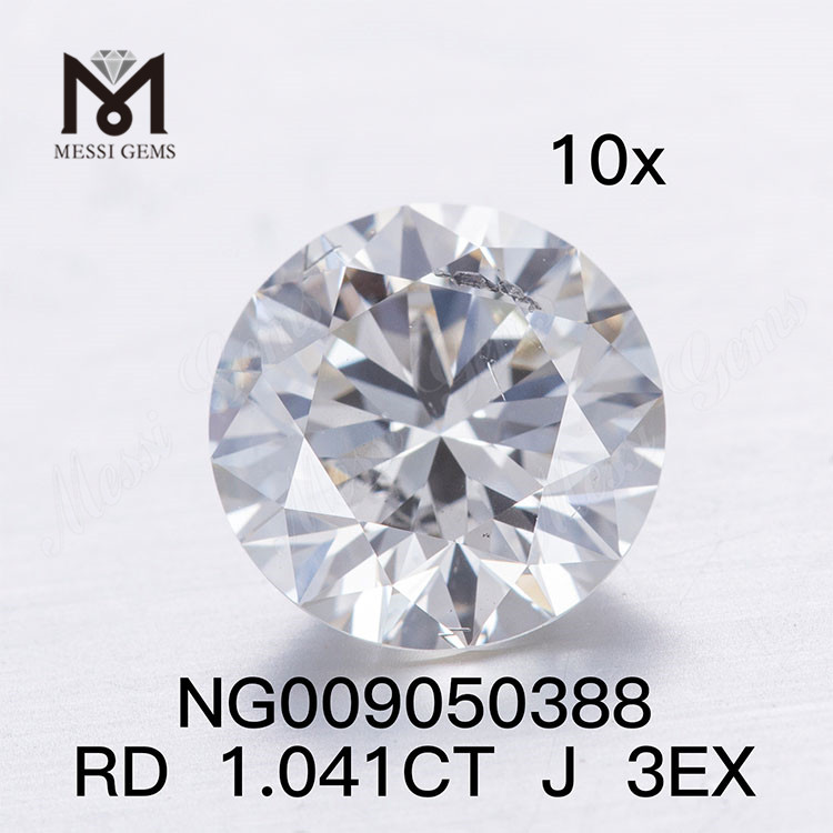 1.041ct J SI1 화이트 랩 그로운 다이아몬드 스톤 I SI EX 컷