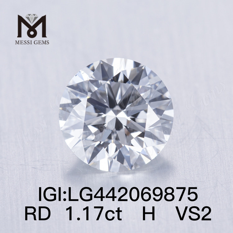 1.17캐럿 H VS2 IDEAL ROUND BRILLIANT 랩그로운 다이아몬드