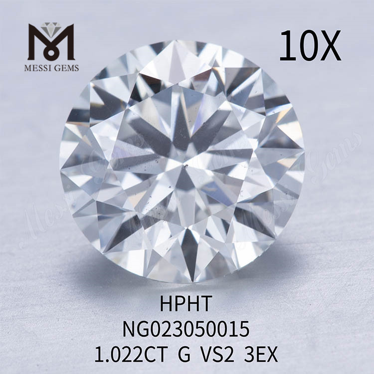 1.022ct G VS2 루스 원석 합성 다이아몬드 원형