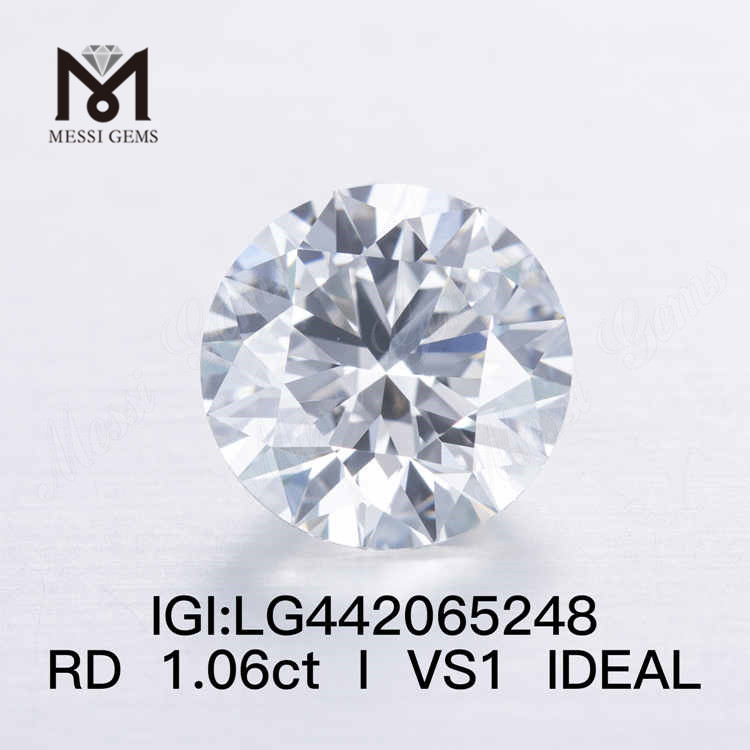 1.06CT I/VS1 라운드 IDEAL 랩그로운 다이아몬드