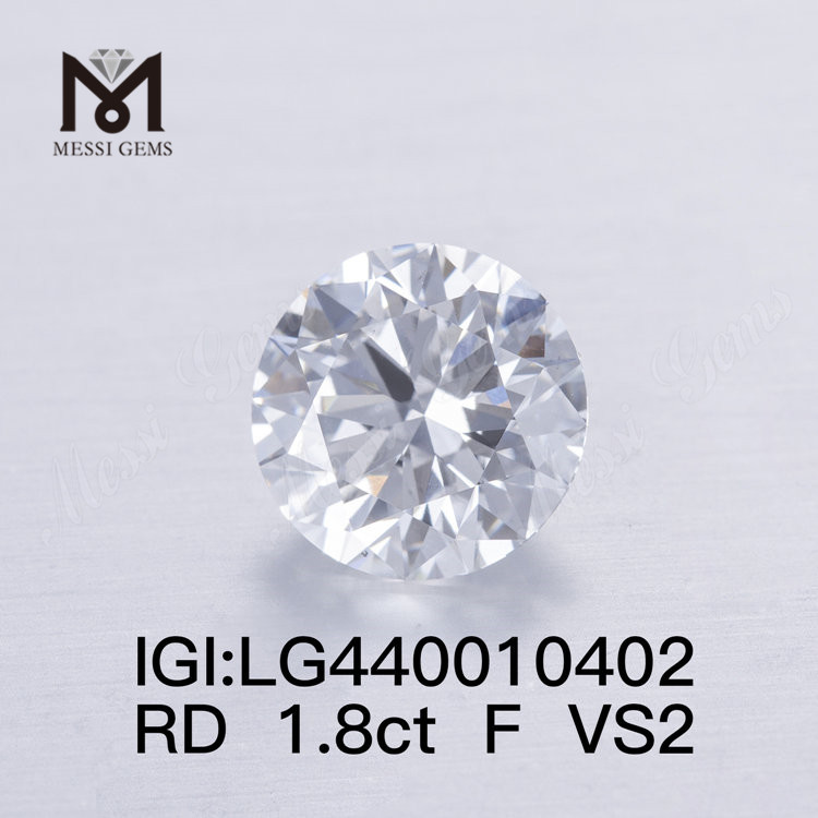1.8캐럿 F VS2 3EX 라운드 랩 그로운 다이아몬드