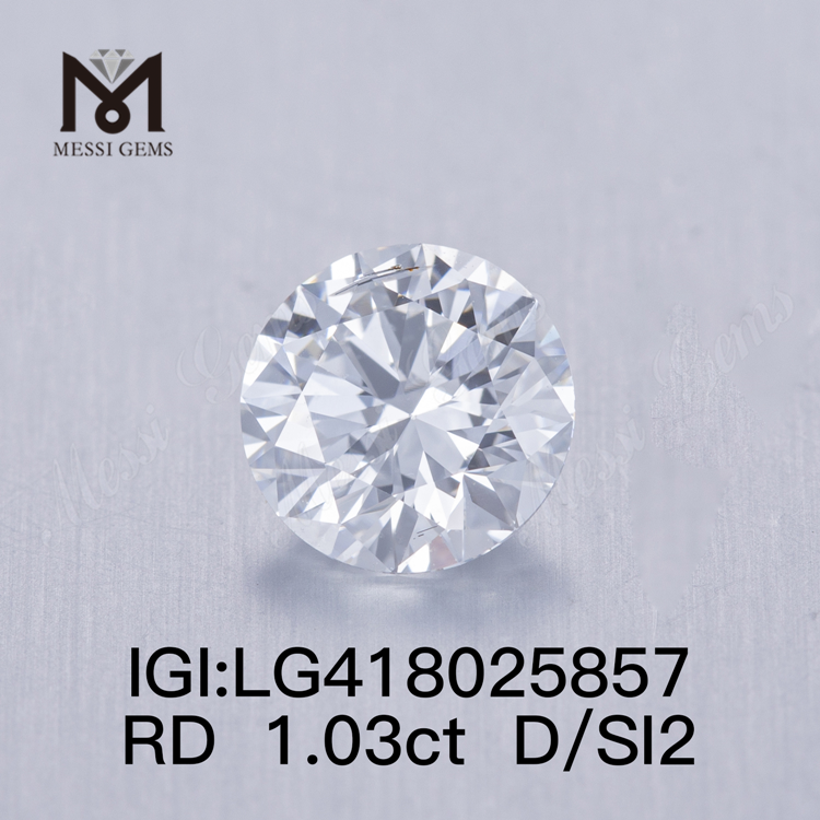 1.03CT D/SI2 라운드 VG 랩그로운 다이아몬드