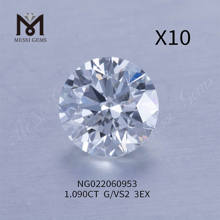 1.090ct G 도매 루스 랩 그로운 다이아몬드 VS2 EX
