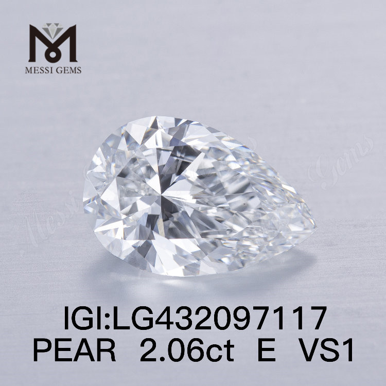 2.06캐럿 E/VS1 페어 랩 그로운 다이아몬드 FAIR VG
